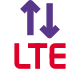 外部 LTE 一代电话和互联网连接标识移动双核 Revivo icon