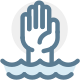 Drowning icon