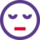 Sorrowful facial expression emoticon shared on messenger icon