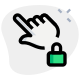 Lock the screen with single tap - padlock Logotype icon