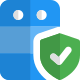 Server with antivirus protection safeguard turn on icon