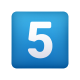 Tastenkappe-Ziffer-Fünf-Emoji icon