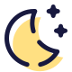 Luna luminosa icon