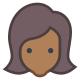 User Female Skin Type 6 icon