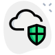 Cloud storage plan for premium member with build in security icon