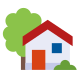 Maison avec jardin icon