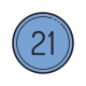 21 Circled C icon