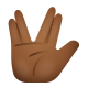 vulcan-salute-peau-foncée-moyenne icon