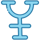 внешний-БЫСТРЫЙ-ИЗВЕСТЬ-алхимический-символ-bearicons-blue-bearicons icon