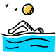 水泳者背面図 icon