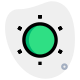 Display brightness indication control setting adjustment tool icon