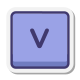 V 키 icon