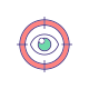외부-눈-접촉-RGB-색상-아이콘-카리스마-개발-채워진-색상-아이콘-파파-벡터 icon