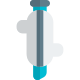 Split intake functioning device isolated on a white background icon