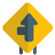 Intersect road from left towards front lane road signal icon