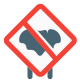 Forbidden place to bats and other animals icon