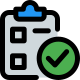 Add and check report on a checklist icon