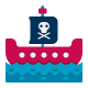 Navire pirate icon