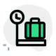 Luggage bag scale for weightage allowance in international travel concern icon