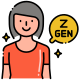 Generation Z icon