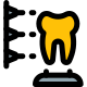 3D design of a tooth for medical purpose icon