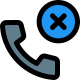 Disconnect phone with no connectivity logotype layout icon