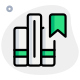 Bookmarking the series of book isolated on a white background icon