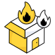 externe-Accueil-Burning-immobilier-flat-icons-vectorslab icon