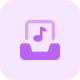 Audio file inbox attachment icon