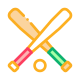 Baseball Bats and Ball icon