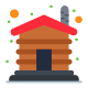 外部-木造住宅-キャンプ-フラットアート-アイコン-フラット-フラットアートアイコン icon