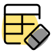 Delete workbook sheet formulae with isolated eraser icon