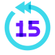 15 segundos Retroceder icon