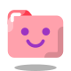 Миленькая розовая папка icon