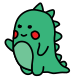 dinossauro kawaii icon