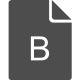 B File icon