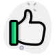 Thumbs Up gesture news in social media platforms icon