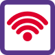 Wifi Signal for railway station and public use icon