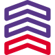 Air force officer with triple stripe insignia on uniform icon
