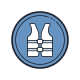 usar colete salva-vidas icon