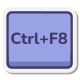 Ctrl 加 F8 键 icon