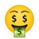 Geld-Mund-Gesicht icon