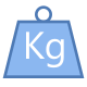 Gewicht (kg icon