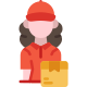 delivery girl icon