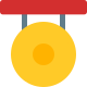 Chau gong is referred to chinese gong suspended gongs icon