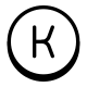 带圆圈K icon