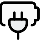 Smartphone dead and requires charging with cable port logotype icon