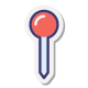 Mapa de Pin icon