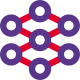 Molecular structure of electron proton and neutron icon