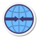 Meeting Arrows Globe icon